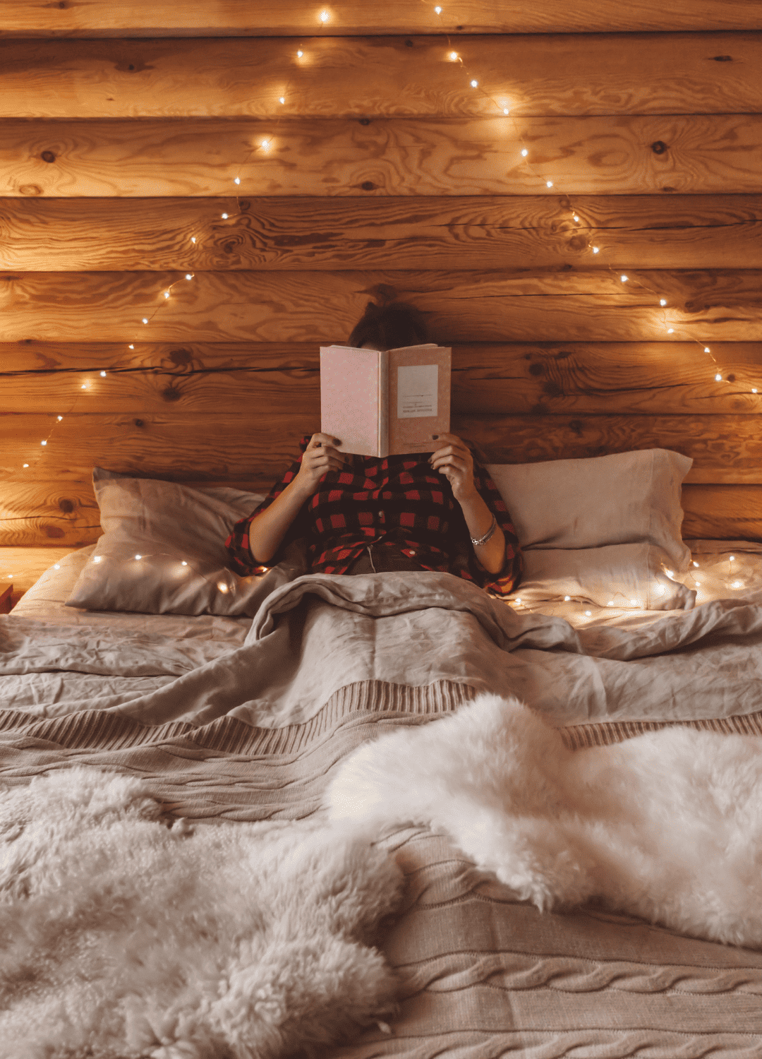 In bed with a book