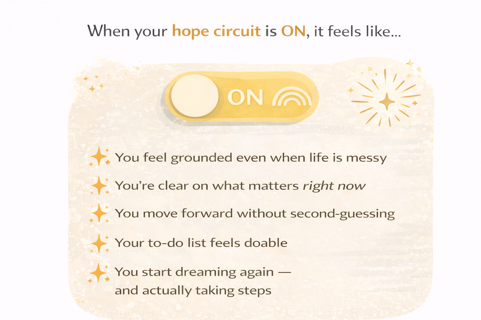 When hope takes over